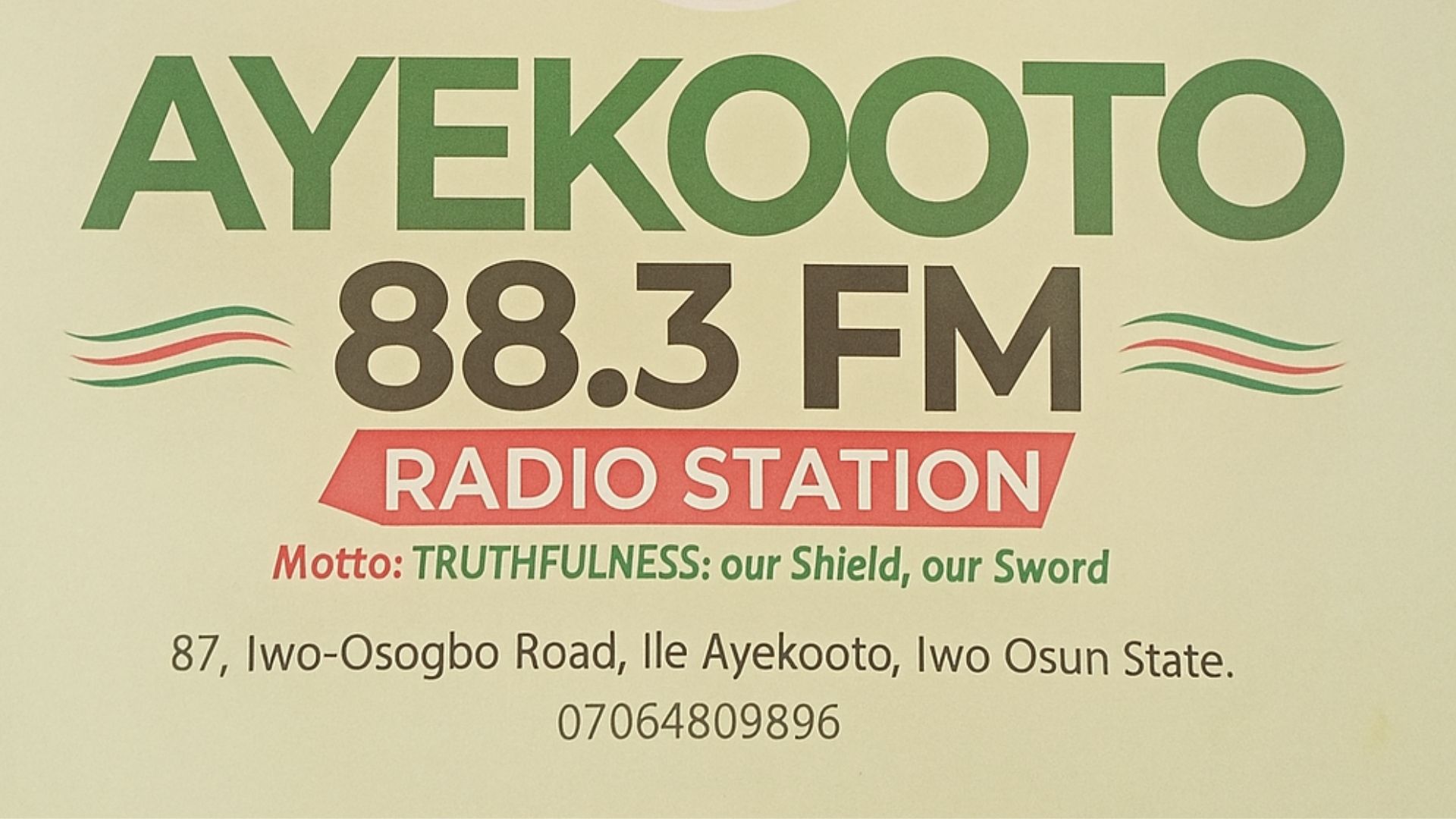 Ayekooto FM Studio